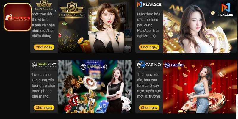 Đặc điểm nổi bật của Live Casino KM1888B