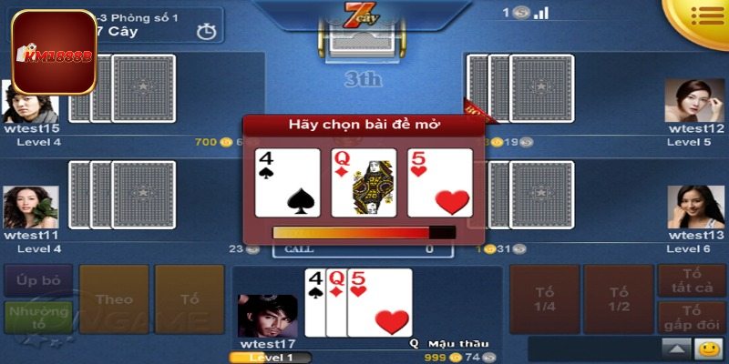 Hướng dẫn chơi xì tố KM1888B chuẩn chỉnh