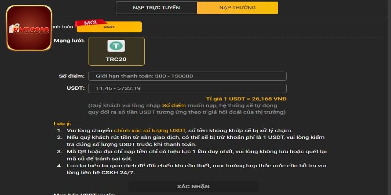 Phương thức thanh toán KM1888B qua ngân hàng