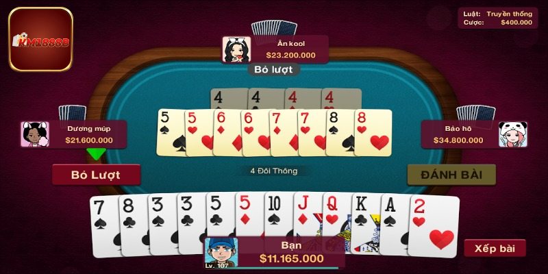 Thông tin về tiến lên KM1888B cần nắm vững